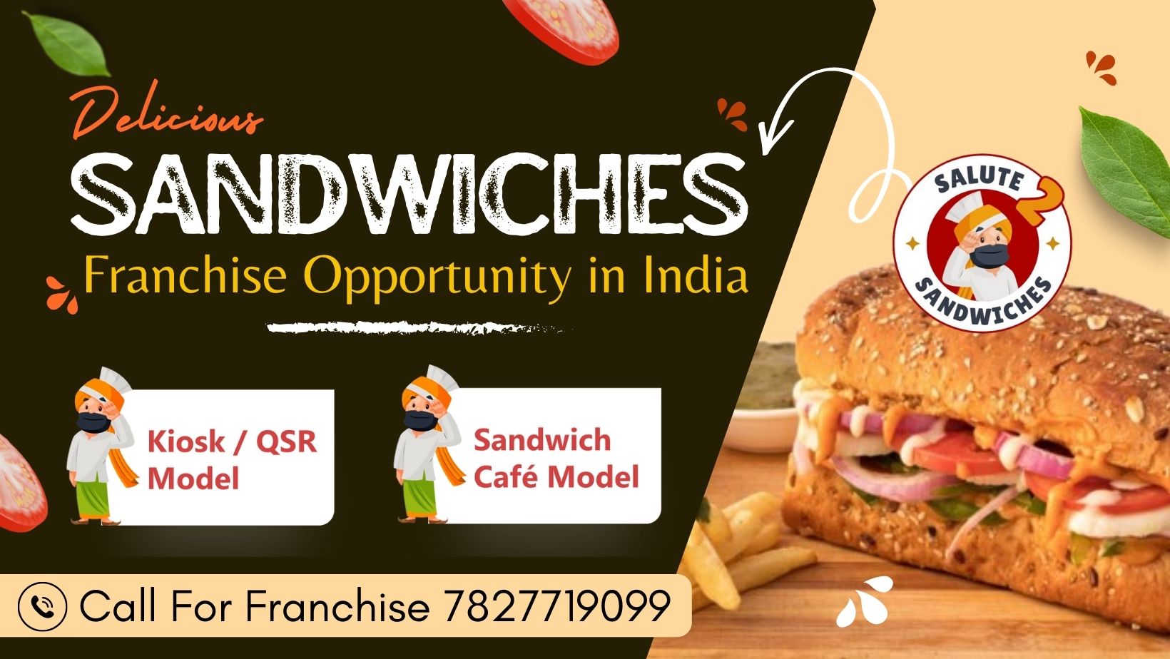 salute 2 sandwiches Franchise Opportunity in india